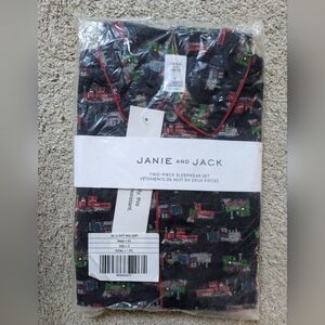 Janie and Jack size 3 Train pajamas
